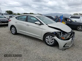 2017 Hyundai Elantra SE with VIN KMHD74LF9HU407819, listed as a Copart auction lot 53100995 with 100,966 mi miles and Salvage title. Bid and sale history available at DreamBid. Image 4.