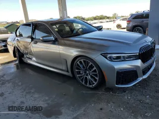 2022 BMW 7 Series 750i xDrive z VIN WBA7U2C01NCK62283, wystawiony jako Copart lot #83007534 z przebiegiem Nie podano mil oraz Szkoda całkowita • Salvage title. Historia ofert i sprzedaży dostępna na DreamBid. Obrazek 4.
