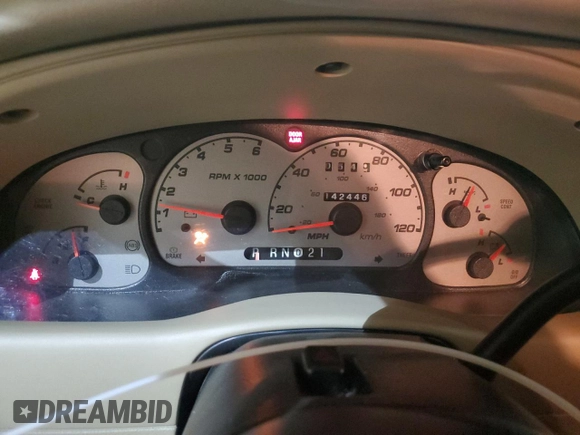 2003 Ford Ranger XL Fleet with VIN 1FTYR44U13PB49882, listed as a Copart auction lot 43544025 with 142,446 mi miles and Salvage Title. Bid and sale history available at carsss.com. Image 9.