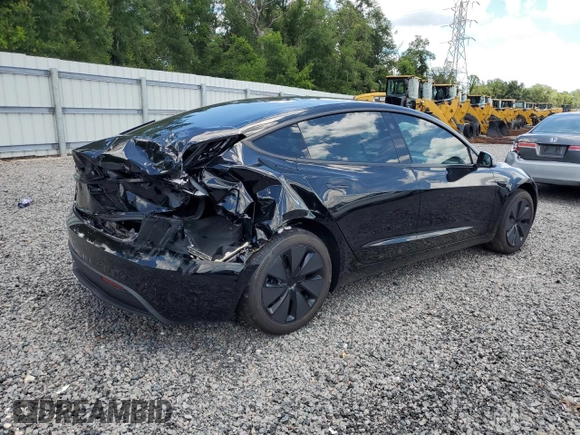 2025 Tesla Model 3 Long Range with VIN 5YJ3E1EA8SF984931, listed as a Copart auction lot 61259345 with 2,248 mi miles and Salvage title. Bid and sale history available at DreamBid. Image 3.