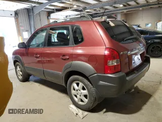 2005 Hyundai Tucson GLS with VIN KM8JN72D45U127165, listed as a Copart auction lot 64548104 with 127,234 mi miles and Salvage Title. Bid and sale history available at carsss.com. Image 2.