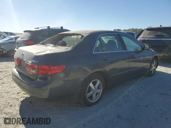 2005 Honda Accord EX with VIN 1HGCM56715A022210, listed as a Copart auction lot 75570764 with 231,590 mi miles and Salvage Title. Bid and sale history available at DreamBid. Image 3.