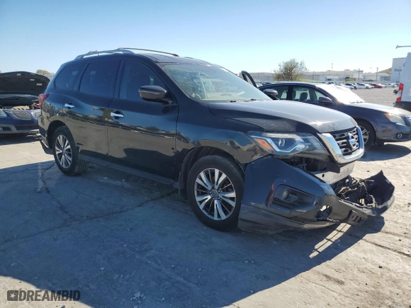 2017 Nissan Pathfinder SL with VIN 5N1DR2MN2HC602607, listed as a Copart auction lot 81130204 with 139,674 mi miles and Salvage Title. Bid and sale history available at carsss.com. Image 4.