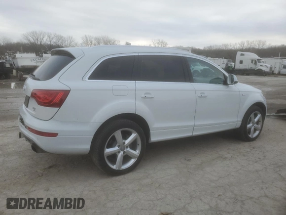 2015 Audi Q7 3.0T S line Prestige with VIN WA1DGAFE1FD031601, listed as a Copart auction lot 86648524 with 112,100 mi miles and Salvage Title. Bid and sale history available at carsss.com. Image 3.