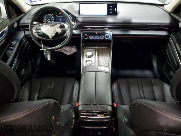 2024 Genesis GV80 with VIN KMUHBDSB5RU170442, listed as a Copart auction lot 58028895 with 25,823 mi miles and Salvage title. Bid and sale history available at DreamBid. Image 8.