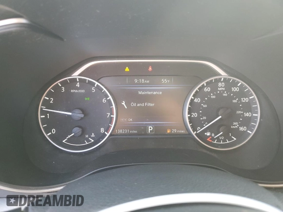 2017 Nissan Maxima SV with VIN 1N4AA6AP7HC399215, listed as a Copart auction lot 47027815 with 138,231 mi miles and Salvage Title. Bid and sale history available at DreamBid. Image 9.