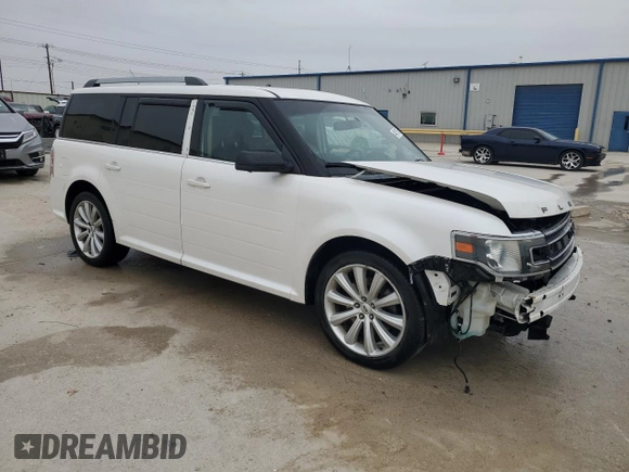 2013 Ford Flex SEL with VIN 2FMGK5C8XDBD32230, listed as a Copart auction lot 44051775 with 155,781 mi miles and Salvage Title. Bid and sale history available at carsss.com. Image 4.