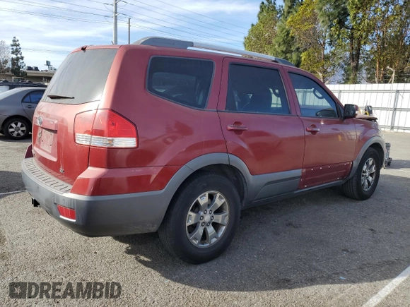 2009 Kia Borrego EX with VIN KNDJJ741795027340, listed as a Copart auction lot 89402315 with 227,298 mi miles and Salvage Title. Bid and sale history available at DreamBid. Image 3.