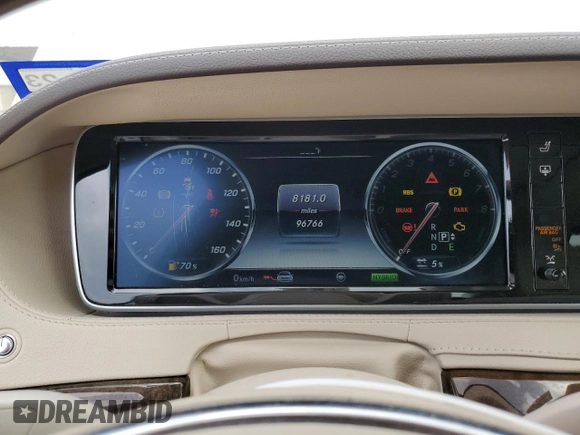 2017 Mercedes-Benz S 550e with VIN WDDUG6DB8HA292956, listed as a Copart auction lot 52348914 with 96,766 mi miles and Salvage Title. Bid and sale history available at DreamBid. Image 9.