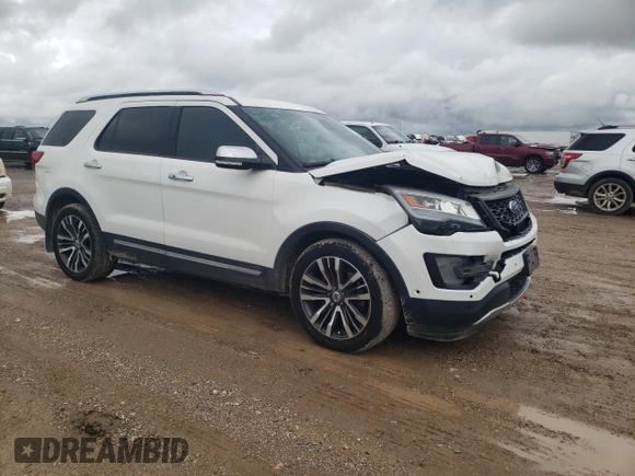 2016 Ford Explorer Platinum with VIN 1FM5K8HTXGGC58049, listed as a Copart auction lot 55790215 with 112,673 mi miles and Salvage Title. Bid and sale history available at DreamBid. Image 4.