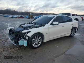 2016 Infiniti Q50 3.0t Premium with VIN JN1EV7AP5GM302238, listed as a Copart auction lot 43241645 with 37,529 mi miles and Salvage Title. Bid and sale history available at carsss.com. Image 1.