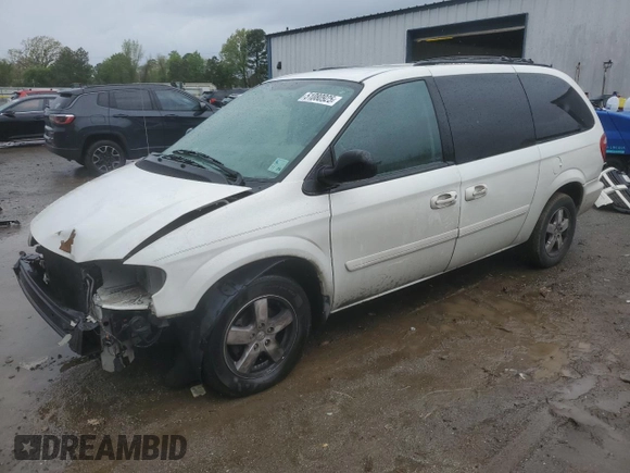 2007 Dodge Grand Caravan SXT with VIN 2D4GP44L57R203717, listed as a Copart auction lot 51080925 with 138,159 mi miles and Salvage Title. Bid and sale history available at DreamBid. Image 1.