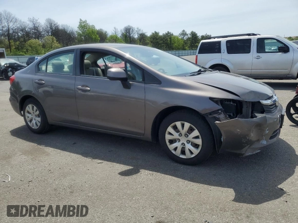 2012 Honda Civic LX z VIN 19XFB2F59CE309285, wystawiony jako Copart lot #57823965 z przebiegiem 95 991 mil mil oraz Szkoda całkowita • Salvage title. Historia ofert i sprzedaży dostępna na DreamBid. Obrazek 4.