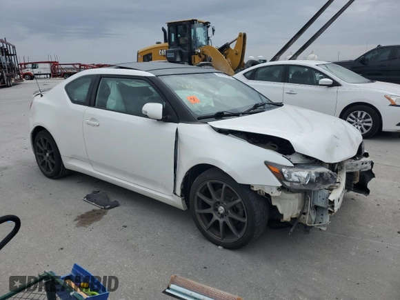 2012 Scion tC with VIN JTKJF5C78C3030027, listed as a Copart auction lot 47277245 with 0 mi miles and Salvage Title. Bid and sale history available at carsss.com. Image 4.