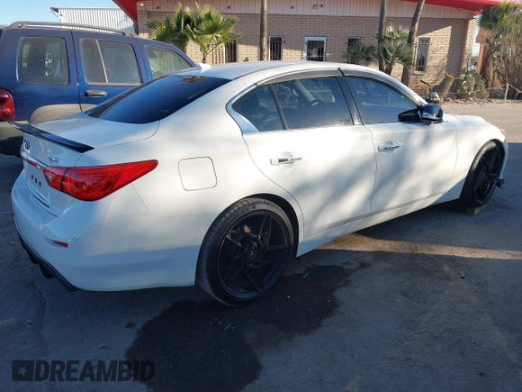 2017 Infiniti Q50 Premium with VIN JN1EV7AP6HM737223, listed as a IAAI auction lot 41335651 with 93,883 mi miles and . Bid and sale history available at DreamBid. Image 4.
