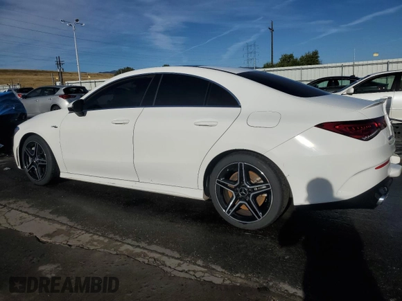 2022 Mercedes-Benz CLA 35 AMG with VIN W1K5J5BB1NN297150, listed as a Copart auction lot 72604584 with 45,594 mi miles and Salvage Title. Bid and sale history available at DreamBid. Image 2.