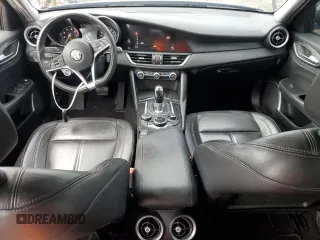 2019 Alfa Romeo Giulia Sport with VIN ZARFAMAN9K7612254, listed as a Copart auction lot 67827404 with 88,116 mi miles and Salvage Title. Bid and sale history available at carsss.com. Image 8.