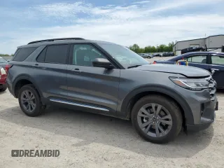 2025 Ford Explorer Active with VIN 1FMUK8DH3SGB48594, listed as a Copart auction lot 58975755 with 3,134 mi miles and Salvage title. Bid and sale history available at DreamBid. Image 4.