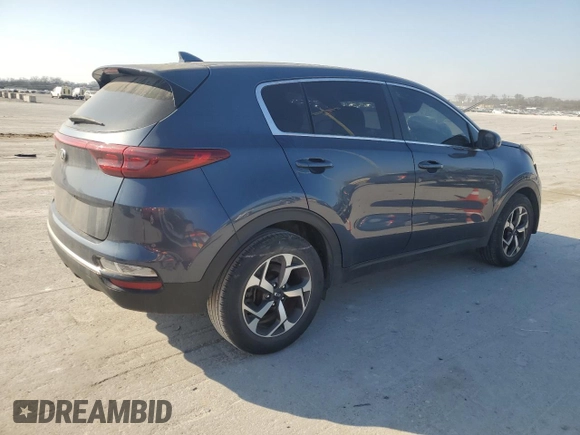 2020 Kia Sportage LX with VIN KNDPM3AC9L7727033, listed as a Copart auction lot 49050605 with 34,914 mi miles and Salvage Title. Bid and sale history available at carsss.com. Image 3.