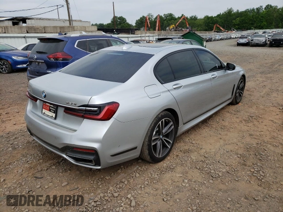 2020 BMW 7 Series 750i xDrive with VIN WBA7U2C00LBM62221, listed as a Copart auction lot 47604792 with 111 mi miles. Bid and sale history available at carsss.com. Image 4.