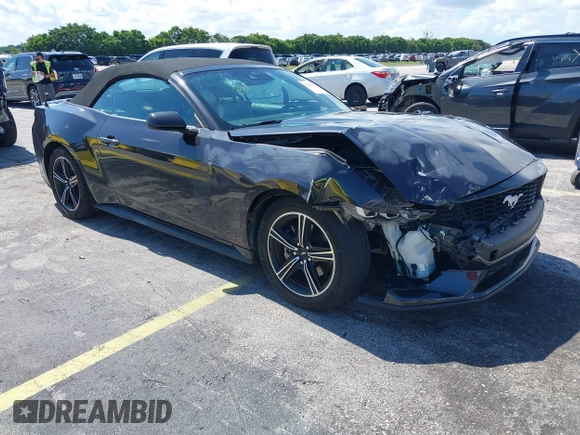 2024 Ford Mustang EcoBoost with VIN 1FAGP8UH9R5123133, listed as a IAAI auction lot 42538350 with 33,581 mi miles and . Bid and sale history available at DreamBid. Image 1.