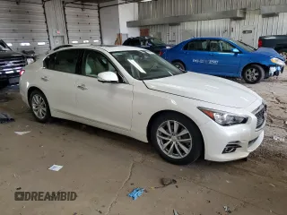 2015 Infiniti Q50 with VIN JN1BV7AR1FM422556, listed as a Copart auction lot 54864215 with 57,092 mi miles and Clean title. Bid and sale history available at DreamBid. Image 4.