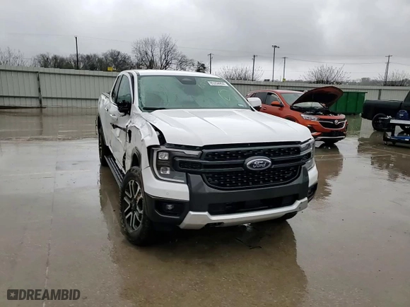 2024 Ford Ranger LARIAT with VIN 1FTER4KH0RLE32959, listed as a Copart auction lot 85358994 with 8,880 mi miles and Salvage Title. Bid and sale history available at carsss.com. Image 10.