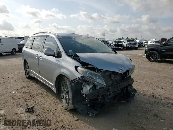 2015 Toyota Sienna SE with VIN 5TDXK3DC0FS636468, listed as a Copart auction lot 60164835 with 146,390 mi miles and Salvage title. Bid and sale history available at DreamBid. Image 14.