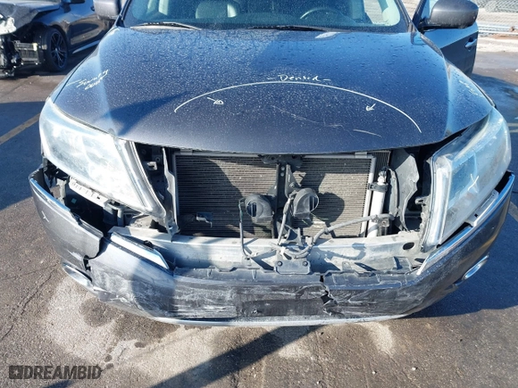 2014 Nissan Pathfinder S with VIN 5N1AR2MM9EC712348, listed as a IAAI auction lot 41481187 with 150,360 mi miles. Bid and sale history available at carsss.com. Image 6.