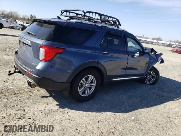 2021 Ford Explorer Platinum with VIN 1FM5K8HC0MGC27274, listed as a Copart auction lot 47003315 with 43,333 mi miles and Salvage Title. Bid and sale history available at carsss.com. Image 3.