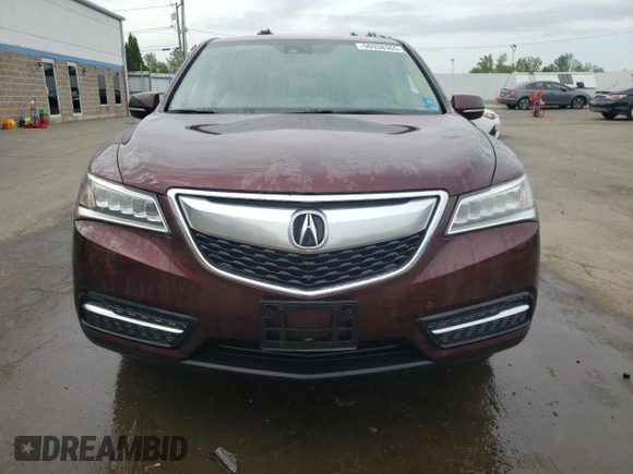 2014 Acura MDX Technology with VIN 5FRYD4H41EB028323, listed as a Copart auction lot 56938365 with Not provided miles and Salvage title. Bid and sale history available at DreamBid. Image 5.