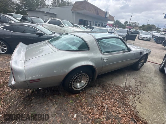 1979 Pontiac Firebird with VIN 2X87K9N151903, listed as a Copart auction lot 46483805 with 9,491 mi miles and Clean title. Bid and sale history available at DreamBid. Image 4.