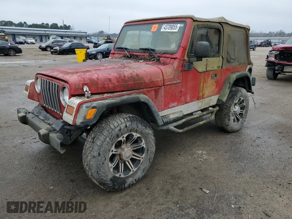 2002 Jeep Wrangler SE with VIN 1J4FA29P32P706533, listed as a Copart auction lot 43709055 with Not Provided miles and Salvage Title. Bid and sale history available at DreamBid. Image 1.