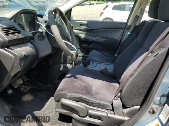 2012 Honda CR-V LX with VIN 5J6RM4H39CL033836, listed as a Copart auction lot 62361625 with 192,783 mi miles and Salvage title. Bid and sale history available at DreamBid. Image 7.