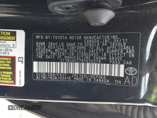 2011 Toyota Corolla L with VIN 2T1BU4EE7BC620278, listed as a IAAI auction lot 41943157 with 63,339 mi miles. Bid and sale history available at carsss.com. Image 9.