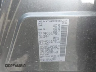 2019 Nissan Pathfinder S with VIN 5N1DR2MN6KC630742, listed as a IAAI auction lot 42081252 with 118,448 mi miles and . Bid and sale history available at DreamBid. Image 9.