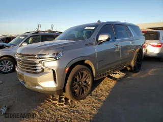 2023 Chevrolet Tahoe High Country with VIN 1GNSKTKL8PR158661, listed as a Copart auction lot 77022814 with 19,943 mi miles and Salvage Title. Bid and sale history available at carsss.com. Image 1.