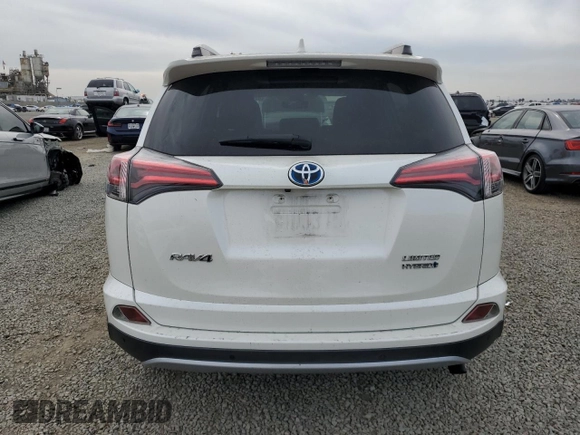 2017 Toyota RAV4 Hybrid Limited with VIN JTMDJREV7HD122608, listed as a Copart auction lot 47960945 with 71,140 mi miles and Salvage Title. Bid and sale history available at carsss.com. Image 6.