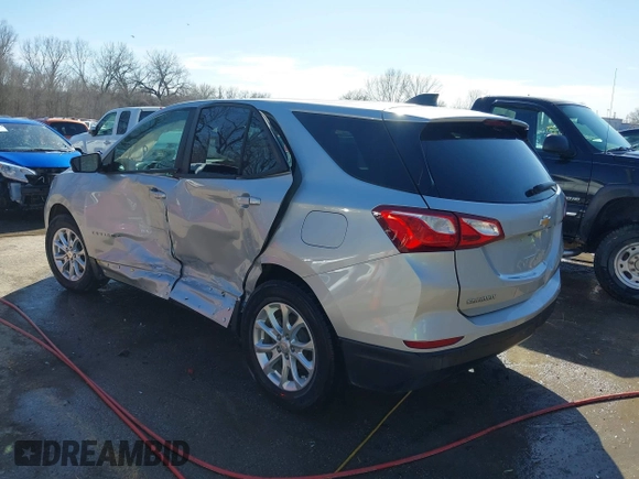 2020 Chevrolet Equinox LS with VIN 2GNAXHEV8L6234585, listed as a IAAI auction lot 41815626 with 123,417 mi miles and . Bid and sale history available at DreamBid. Image 3.