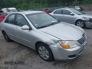 2008 Kia Spectra EX with VIN KNAFE122785551117, listed as a IAAI auction lot 42459985 with 59,081 mi miles and . Bid and sale history available at DreamBid. Image 1.