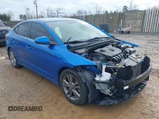 2018 Hyundai Elantra SEL with VIN 5NPD84LF8JH313285, listed as a IAAI auction lot 41817646 with 85,322 mi miles. Bid and sale history available at carsss.com. Image 1.