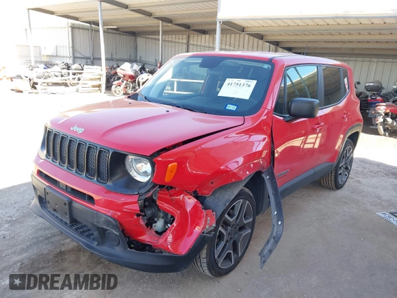 2020 Jeep Renegade Sport with VIN ZACNJBAB3LPM09233, listed as a IAAI auction lot 41751376 with 71,900 mi miles and . Bid and sale history available at DreamBid. Image 17.