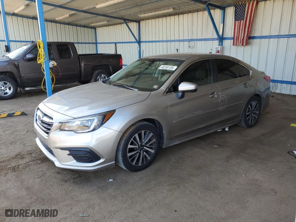 2019 Subaru Legacy Premium with VIN 4S3BNAF68K3019702, listed as a Copart auction lot 48258135 with 50,437 mi miles and Salvage Title. Bid and sale history available at carsss.com. Image 1.