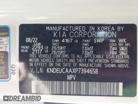 2023 Kia Seltos S z VIN KNDEUCAAXP7394658, wystawiony jako IAAI lot #42051398 z przebiegiem 68 256 mil mil oraz . Historia ofert i sprzedaży dostępna na DreamBid. Obrazek 9.