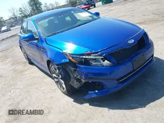 2014 Kia Optima SX with VIN 5XXGR4A76EG287373, listed as a IAAI auction lot 41911998 with 124,278 mi miles and . Bid and sale history available at DreamBid. Image 1.