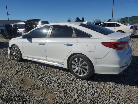 2016 Hyundai Sonata 2.4L Sport with VIN 5NPE34AF5GH331998, listed as a Copart auction lot 88665425 with 137,622 mi miles and Salvage Title. Bid and sale history available at carsss.com. Image 2.