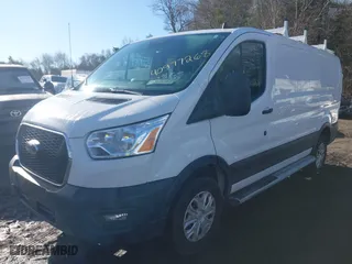 2021 Ford Transit Cargo Van with VIN 1FTBR1Y80MKA77279, listed as a IAAI auction lot 40977268 with 33,832 mi miles. Bid and sale history available at carsss.com. Image 17.