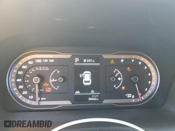 2023 Hyundai Tucson SEL with VIN 5NMJB3AE3PH207969, listed as a Copart auction lot 48477695 with 34,422 mi miles and Salvage Title. Bid and sale history available at DreamBid. Image 9.