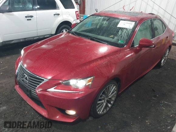 2014 Lexus IS 250 with VIN JTHCF1D25E5013154, listed as a IAAI auction lot 42235666 with 128,760 mi miles and . Bid and sale history available at DreamBid. Image 17.