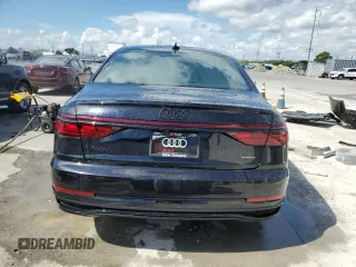 2024 Audi A8 with VIN WAULDAF81RN008674, listed as a Copart auction lot 68682444 with 539 mi miles and Salvage Title. Bid and sale history available at carsss.com. Image 6.